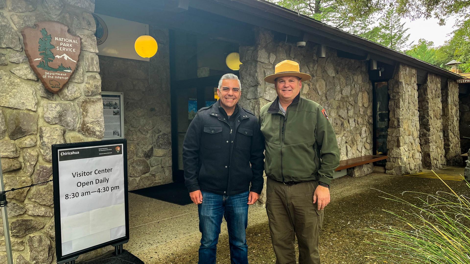 Representative Ciscomani with a National Park Service Ranger