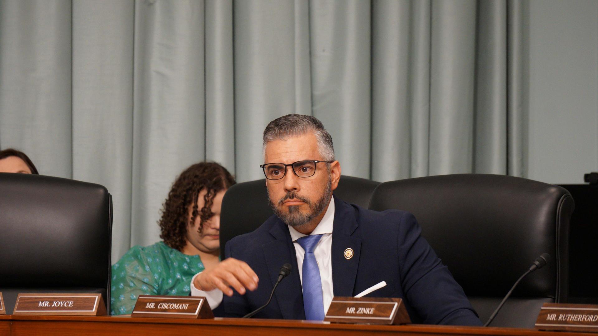 Representative Ciscomani speaking at a hearing