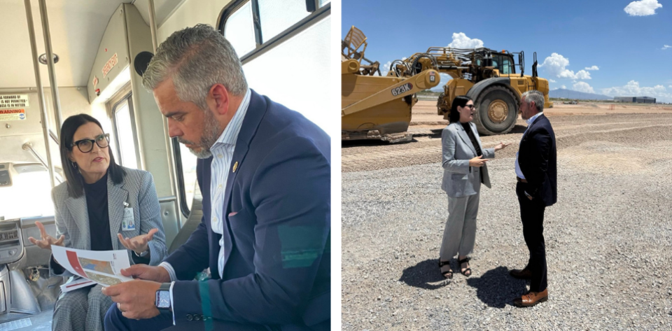 Tour with the Tucson Airport Authority of the new 11000-foot commercial runway at Tucson International Airport