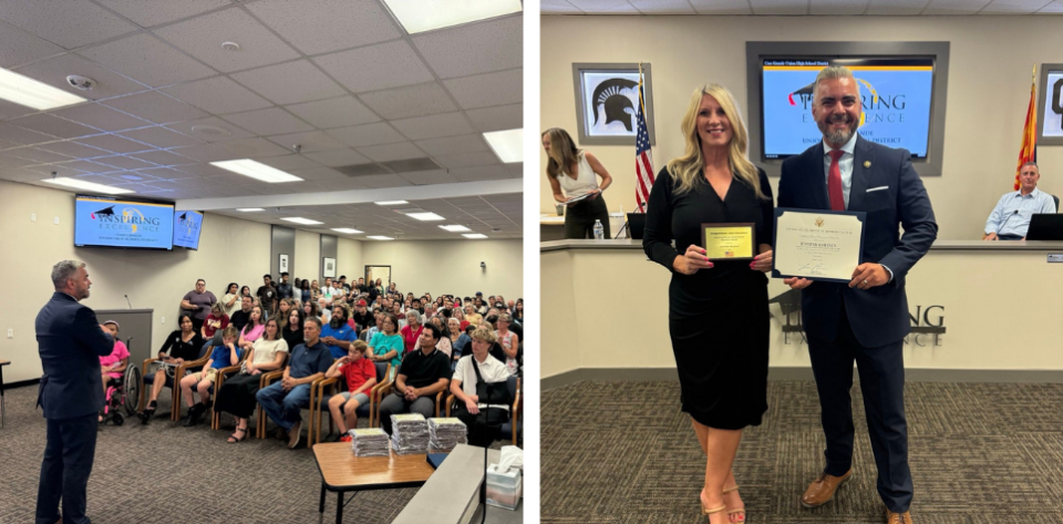 Attended Casa Grande Union High School Districts 3rd Annual American Dream Awards