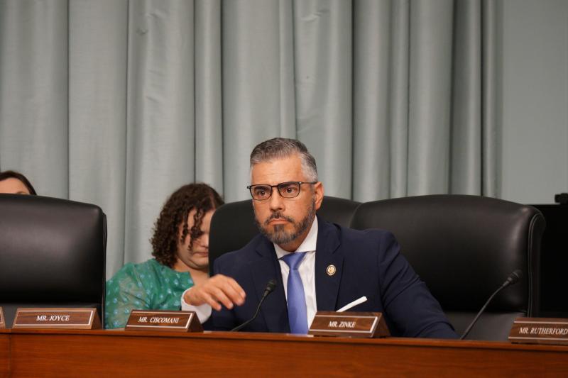 Representative Ciscomani speaking at a hearing